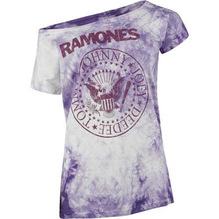 Ramones T-shirt - Crest - S tot M - voor Vrouwen - lila