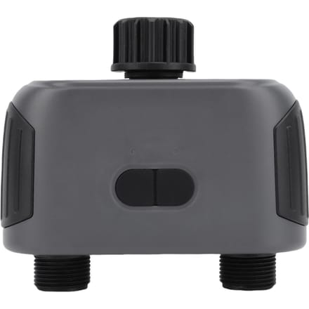 Minuteur d'irrigation WiFi 2 sorties Arrosage réglable Contrôleur de vanne d'eau intelligent avec passerelle gray