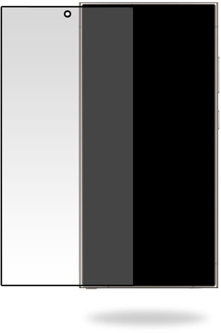 Mobilize Screenprotector geschikt voor Samsung Galaxy S24 Ultra Glazen | Mobilize Screenprotector - Case Friendly - Zwart