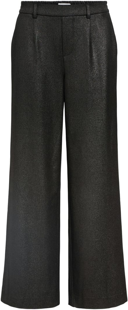 Object Objlisa Wide Pant Broeken Dames - Zwart - Maat 34