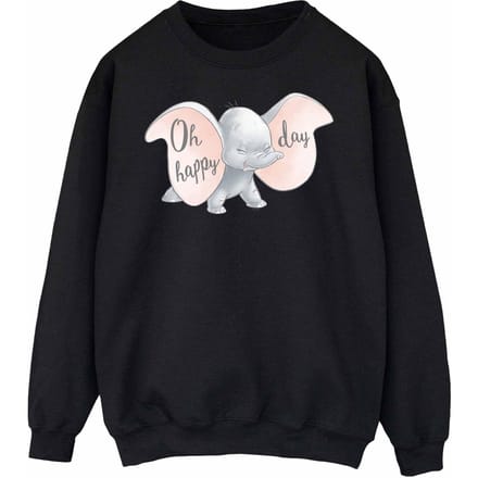 Disney Dames/Dames Dumbo Happy Day Sweatshirt (Zwart)