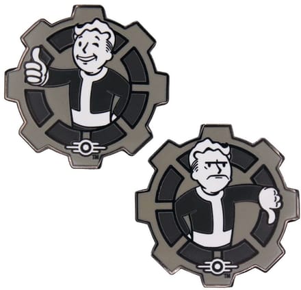 FaNaTtik Fallout Collectable Coin Decision Black & White Limited Edition Coins
