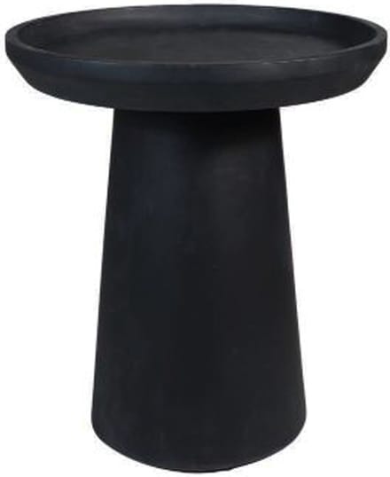 HSM Collection-Ronde Bijzettafel Drum-45x45x50-Zwart-Mango