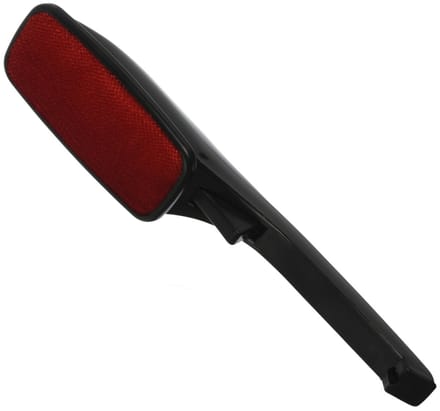 5Five Kledingborstel - zwart/rood - inklapbaar - 33 cm - ontpluizer - pluizenverwijderaar