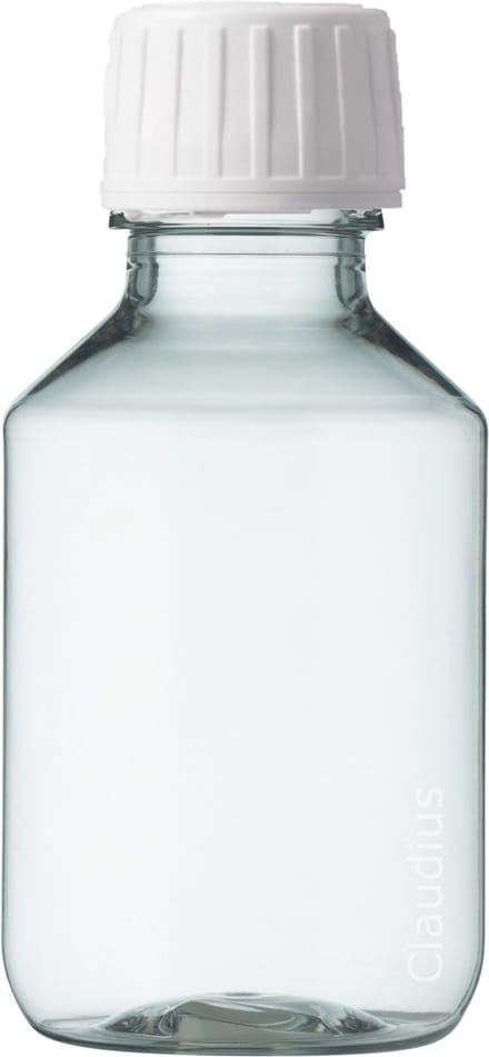 Lege Plastic Fles 100 ml PET transparant - met witte dop - set van 10 stuks - Navulbaar - Leeg
