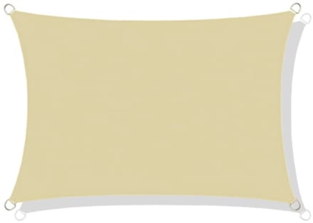 Waterdicht codura zonnezeil 3x2m beige