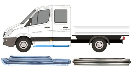 Reparatiepaneel set voor Mercedes Sprinter 2006-2018 / Links
