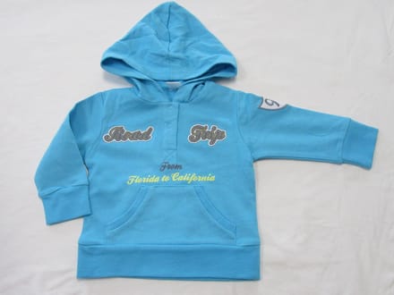 dirkje , jongens, s-shirt met kap , blauw , 98 - 3 jaar