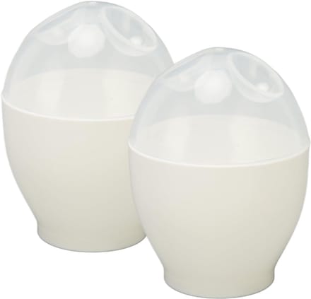 TIM® Eierkokermagnetron-Eierkoker-Eierkokerelectrisch-Wit-10cm x 10cm x 7cm