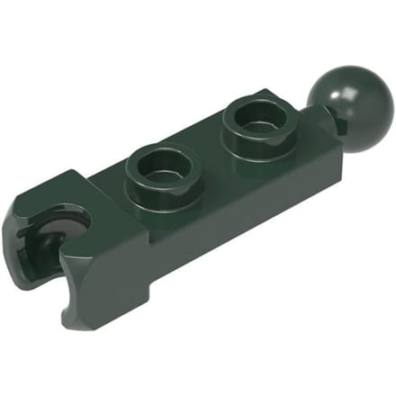 10 STUKS 14419 1x2 SideB met Trekhaak Socket Bord Bouwstenen Moc Kleur Bijlagen Compatibel met Brick DOE-HET-ZELF Componenten 10PCS donkergroene kleur