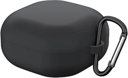 Go Go Gadget - Siliconen case - inclusief karabijnhaak - Geschikt voor Galaxy Buds2 Pro - Zwart