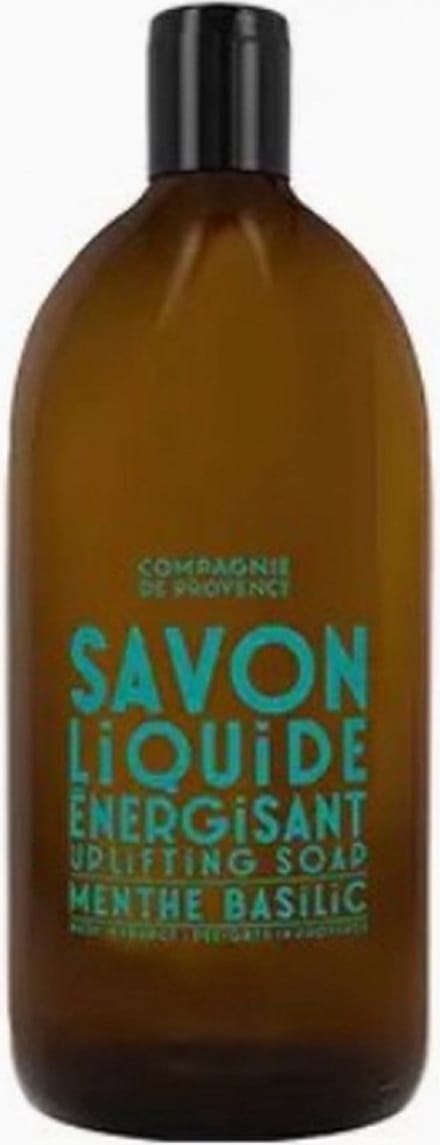Compagnie de Provence Refill Menthe Basilic Savon Liquide Energisant 1 L