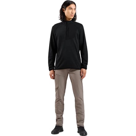 Odlo Ascent Sweatshirt Met Halve Rits Zwart L Man
