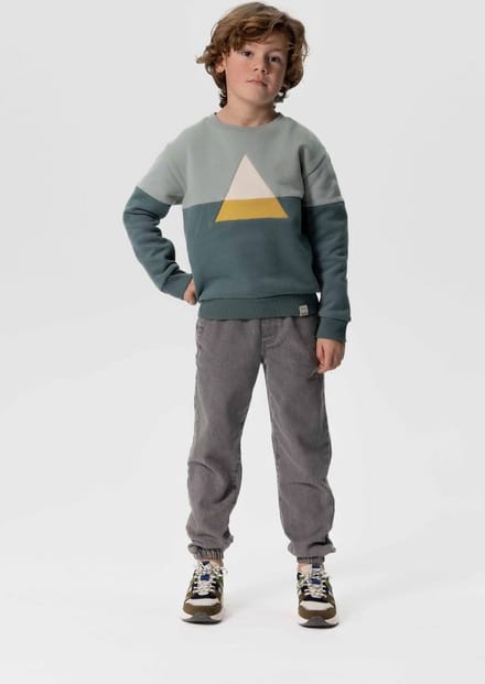 Sissy-Boy - Grijze denim pull on broek met aantrekkoorden