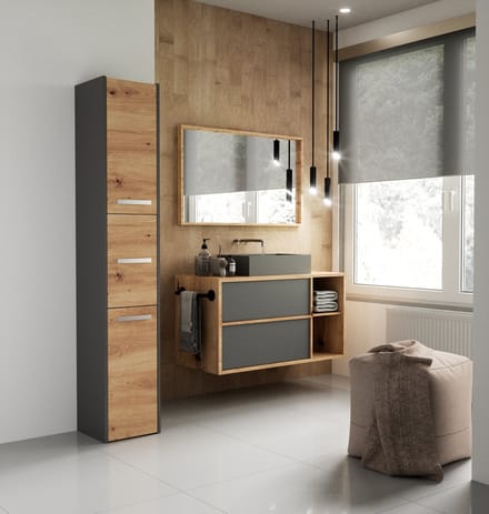 Badkamerkolom Sara S33 ANTRACIET ARTISAN