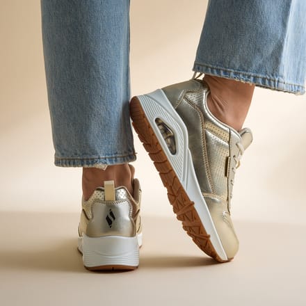 Skechers Skechers Uno Metallixs Sneakers goud Synthetisch