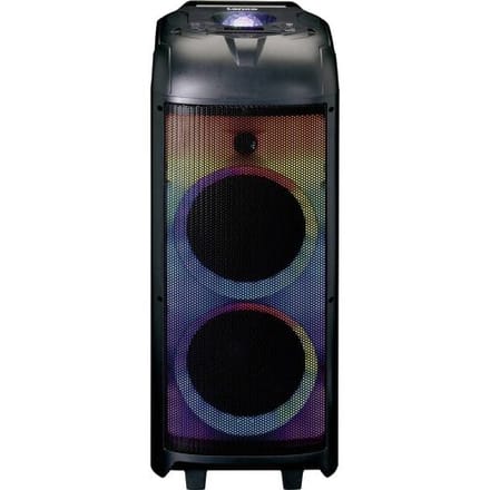 Lenco PA-260BK - PA with full front LED lighting and disco ball - Bluetooth - Black