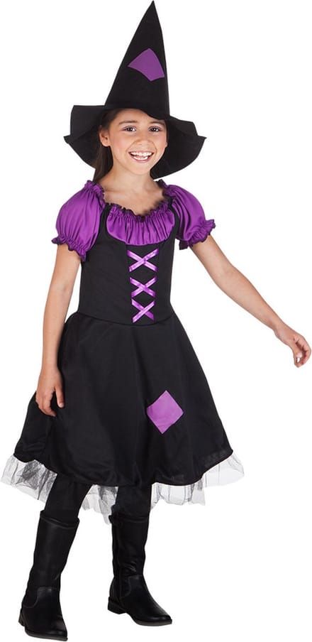 Boland - Kostuum Imperial witch (7-9 jr) - Kinderen - Heks - Halloween verkleedkleding - Heks
