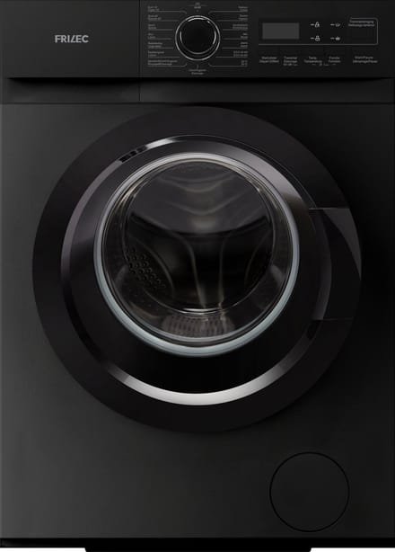 Frilec KOBLENZ8214WA-030B - Wasmachine - A label - 8 Kilo - Stoomprogramma - 5 Jaar Garantie - 1400 toeren - Zwart