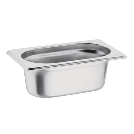 Vogue roestvrijstalen 1/9 gastronorm bak 65mm