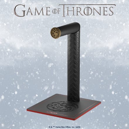 Lexip x Warner Game of Thrones Targaryen Dragon Design Gaming Headset Stand, Black/Red/Gold