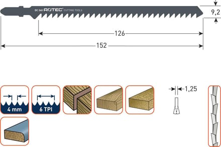 Decoupeerzaagblad DC340 / HGS34 (vpe 5)