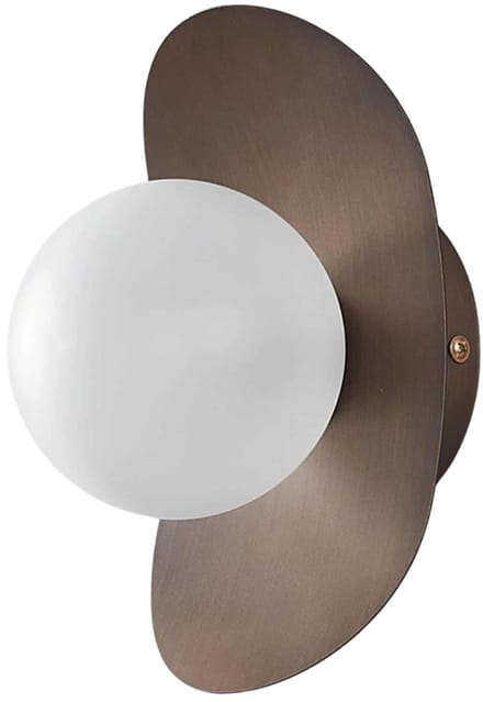 Kosilum - Aurema - Wandlamp - Bruin - Metaal en glas