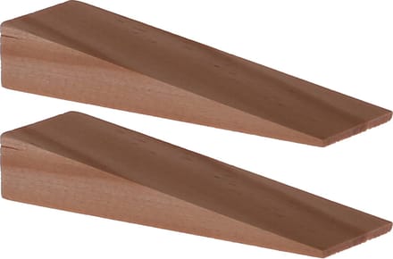 Deltafix Deurwig - 2x - hout - 7 x 1,2 cm - deurstopper