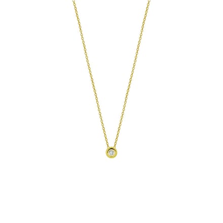 Collier Diamant 0.01ct H Si 41 - 43 - 45 Cm