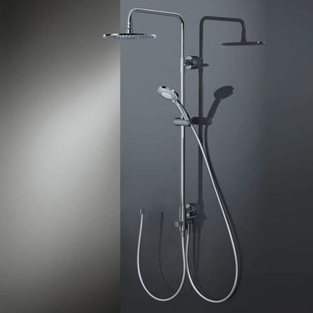 HSK Shower-Set Model RS 200 Universal, overhead shower flat, round 40 cm