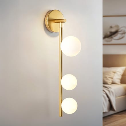 Gouden wandlamp Taj