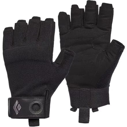 Black Diamond Crag Half-Finger Gloves (Maat - L, Kleur - BLACK)