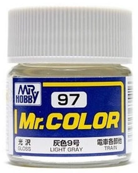 Gunze Mr. Hobby C-097 - Mr. Color 10 ml Light Gray - Lacquer Modelbouwverf