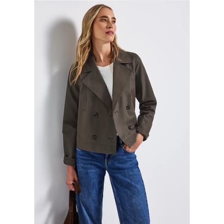 Korte trenchcoat