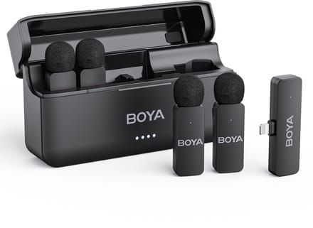 BOYA BY-V4D microfoon Zwart Microfoon met bevestigingsclip