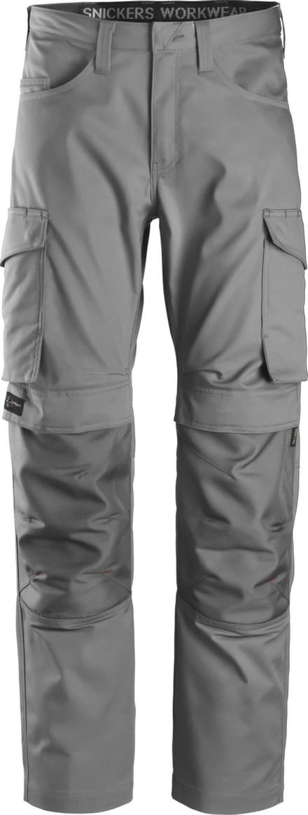 Snickers 6801 Service Broek met Kniestukzakken - Grijs/Grijs - 146
