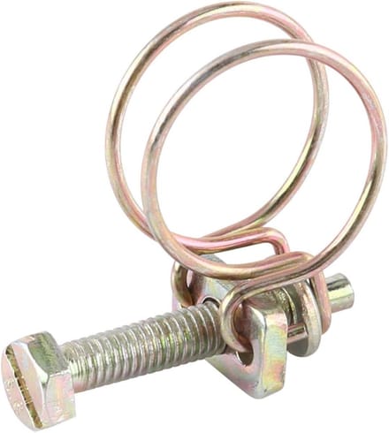 Verstelbare Dubbele Draad Slangklemmen - 10 Stuks voor Water- en Tuinslangen, 16mm Diameter
