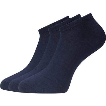 Bamboo Basics Sneakersokken Dani - 3-pack - Maat 35-40 - Bamboe Navy Sokken - Onzichtbare Sokken
