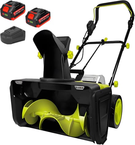 Accu Sneeuwblazer - Sneeuwfrees - Snel Sneeuwruimen - Verstelbare Uitwerpopening - 50cm Werkbreedte