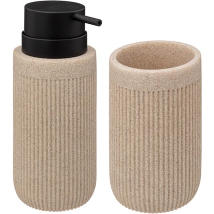 Casa di Elturo Badkamer set nordic stone zeeppompje & beker -