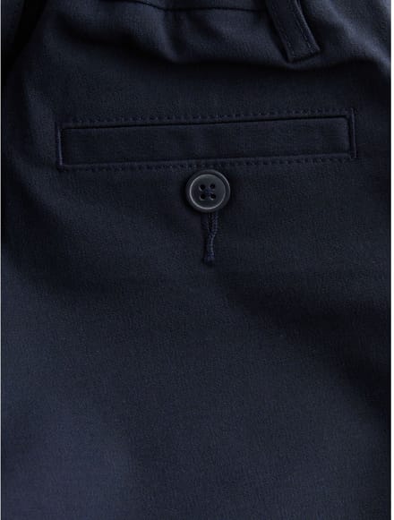 Next - Jongens - Formele skinny schoolbroeken met stretchy elastische tailleband - Blauw