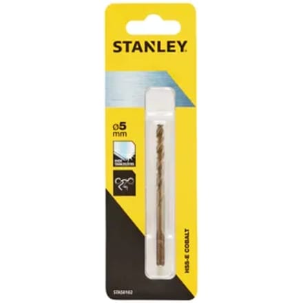 Stanley metaalboor 5 mm HSS-E Cobalt STA50102