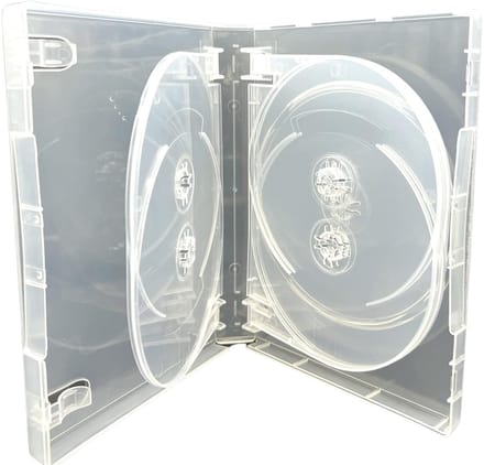 Dailygoods- DVD Case 27mm - 7 Disc Houder - Slimme Opbergoplossing - Transparant Ontwerp - Efficiënte Multimedia Opslag - Hoogwaardige Kwaliteit