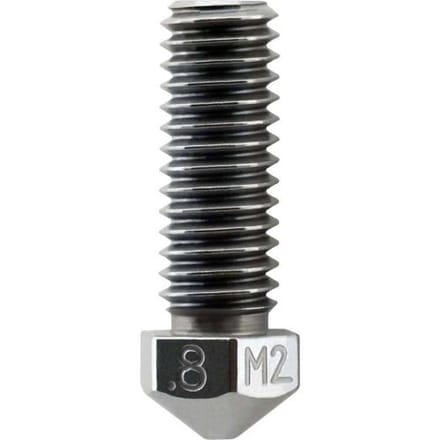Micro-Swiss 3D-printermond 0.8mm M2 Hardened High Speed Steel High Flow 1.75mm Nozzle M2502-08