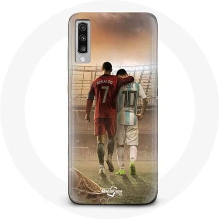 Samsung Galaxy A70 hoesje cristiano ronaldo messi geit