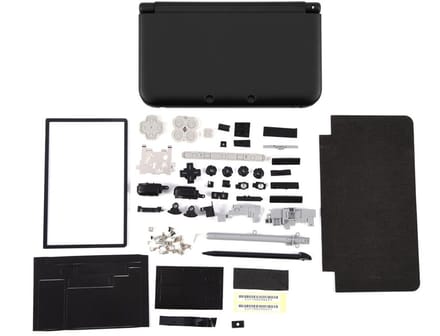 Dailygoods - Replacement Case - Vervangingsset voor 3DS XL - Stevig en Compact - Zwart - Professionele Behuizing - Geschikt voor Console - Com...