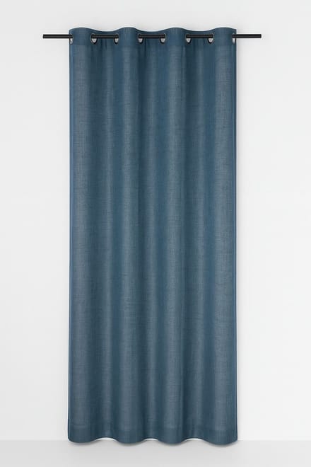 Edera voorhang gordijn petrol 8 Rings 135 x 260 cm
