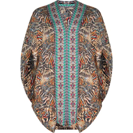 Inoa Golden Eagle Multicoloured Short Kimono