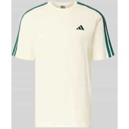 Adidas Essentials 3 Stripes Single Jersey Left Chest Branded T-shirt Met Korte Mouwen Wit M Man