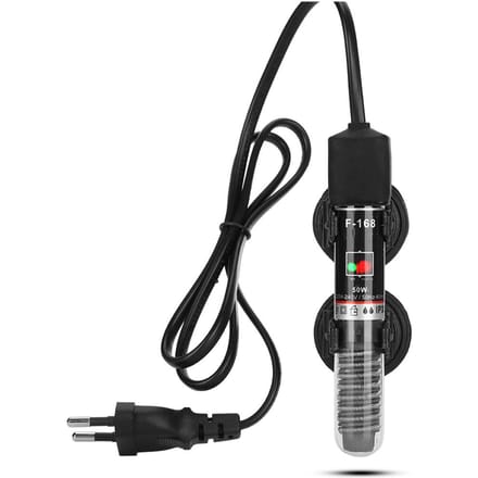 50W Aquarium Verwarmingsstaaf Mini Vissenkommen Constante Temperatuur 26 graden Celsius black